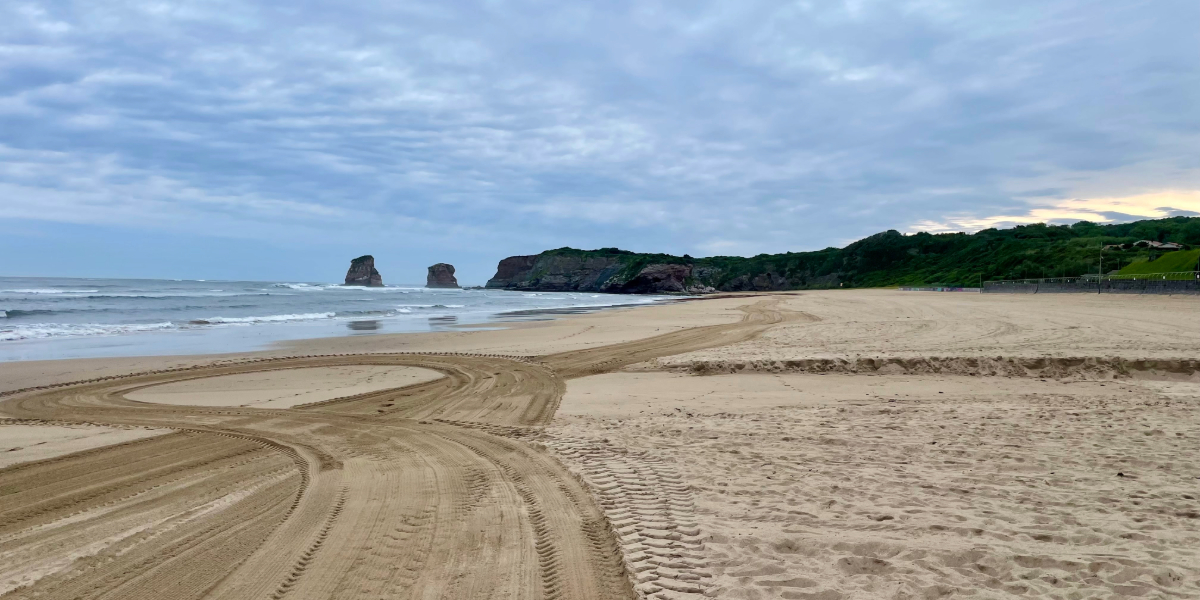 Hendaye beach, France