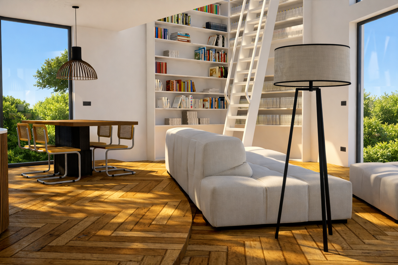 living & dining area, ground floor