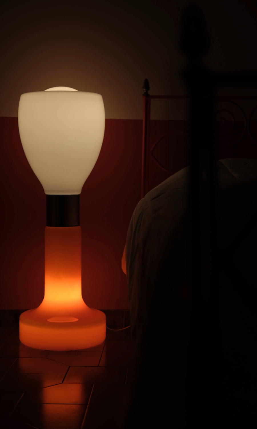 lamp white-orange